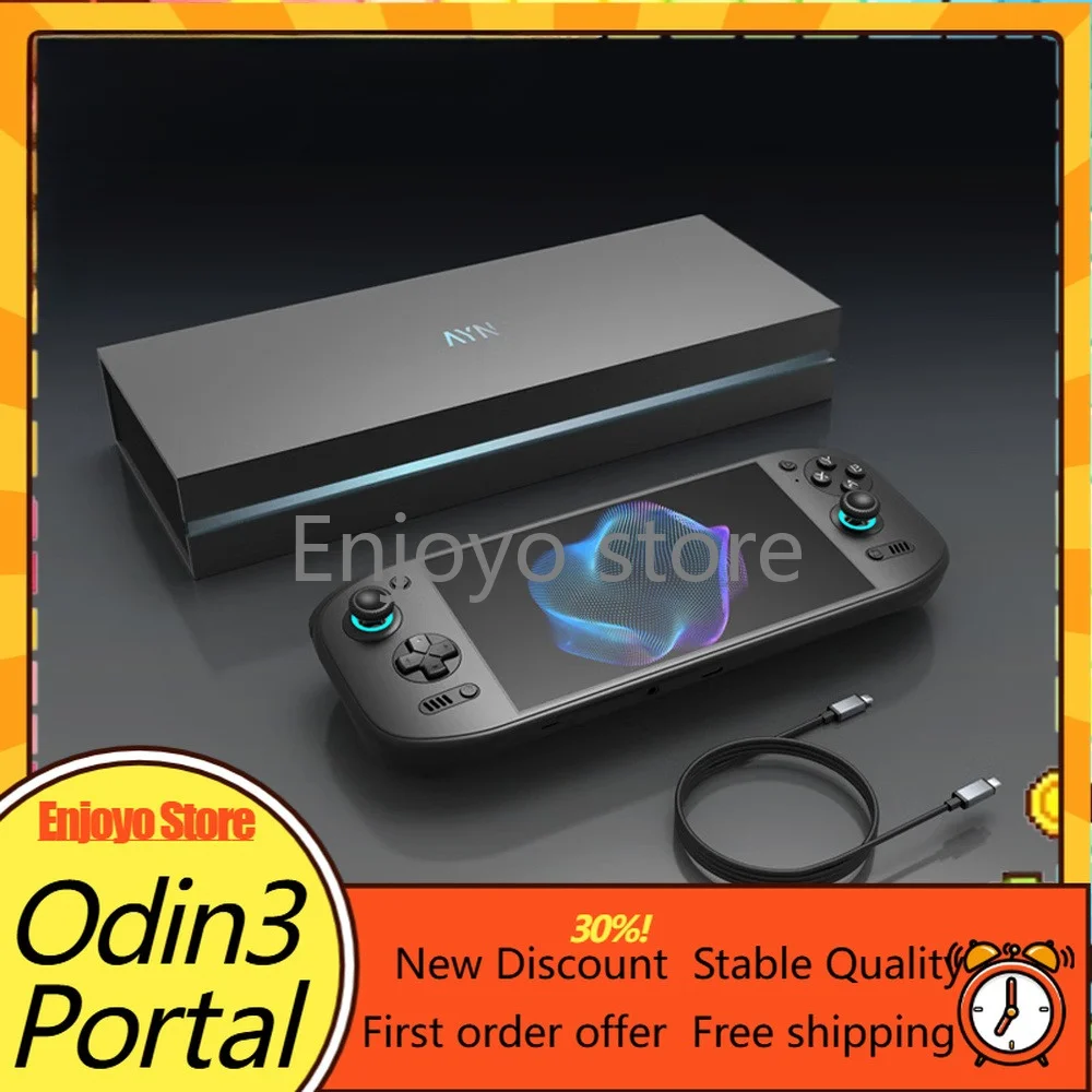 AYN Odin3 Portal Handheld Game Console OLED Android15 Dragonwing Q8 Active Cooling 9000mAh 60W Fast Charge Retro Gaming Player