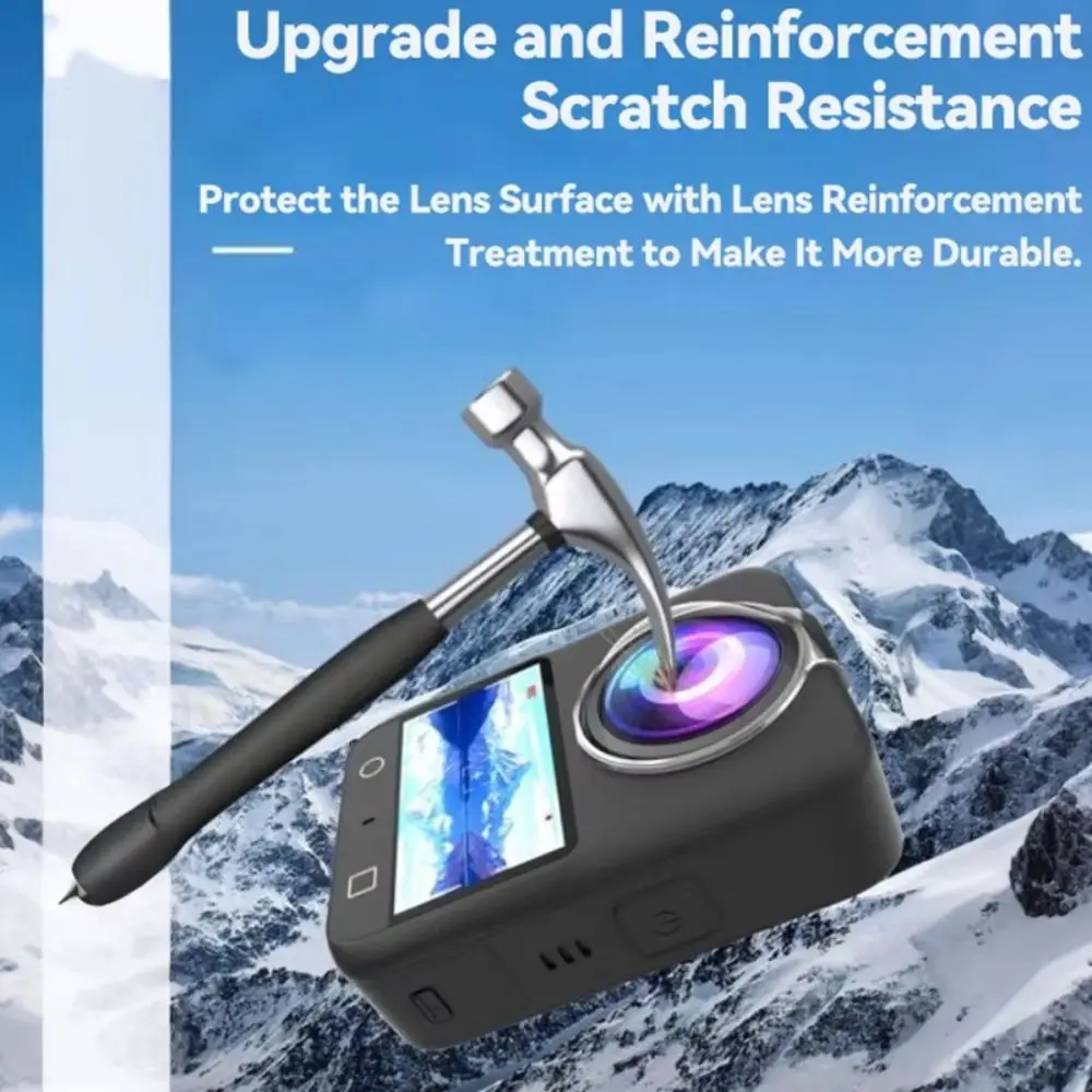 Protector de lente de plástico, Protector de lente extraíble anticolisión, tapa protectora de lente HD antiarañazos para DJI Osmo 360