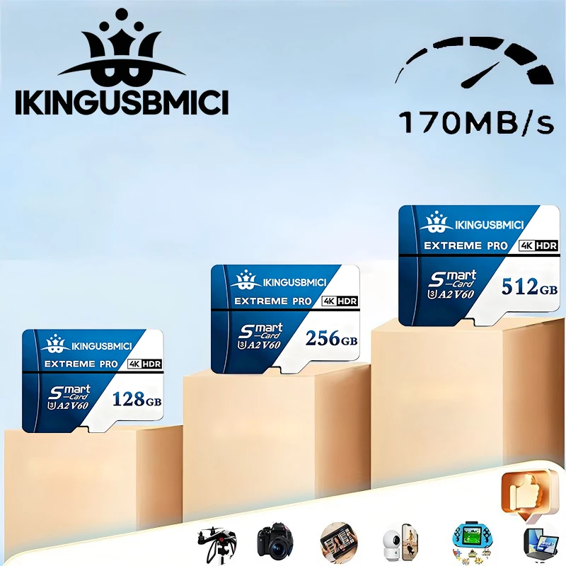 

Speed Boost TF Cards Micro SD Card Memory Card SD Cards 32GB 64GB 128GB 512GB A2 C10 for Digital Devices Dash Cam GoPro
