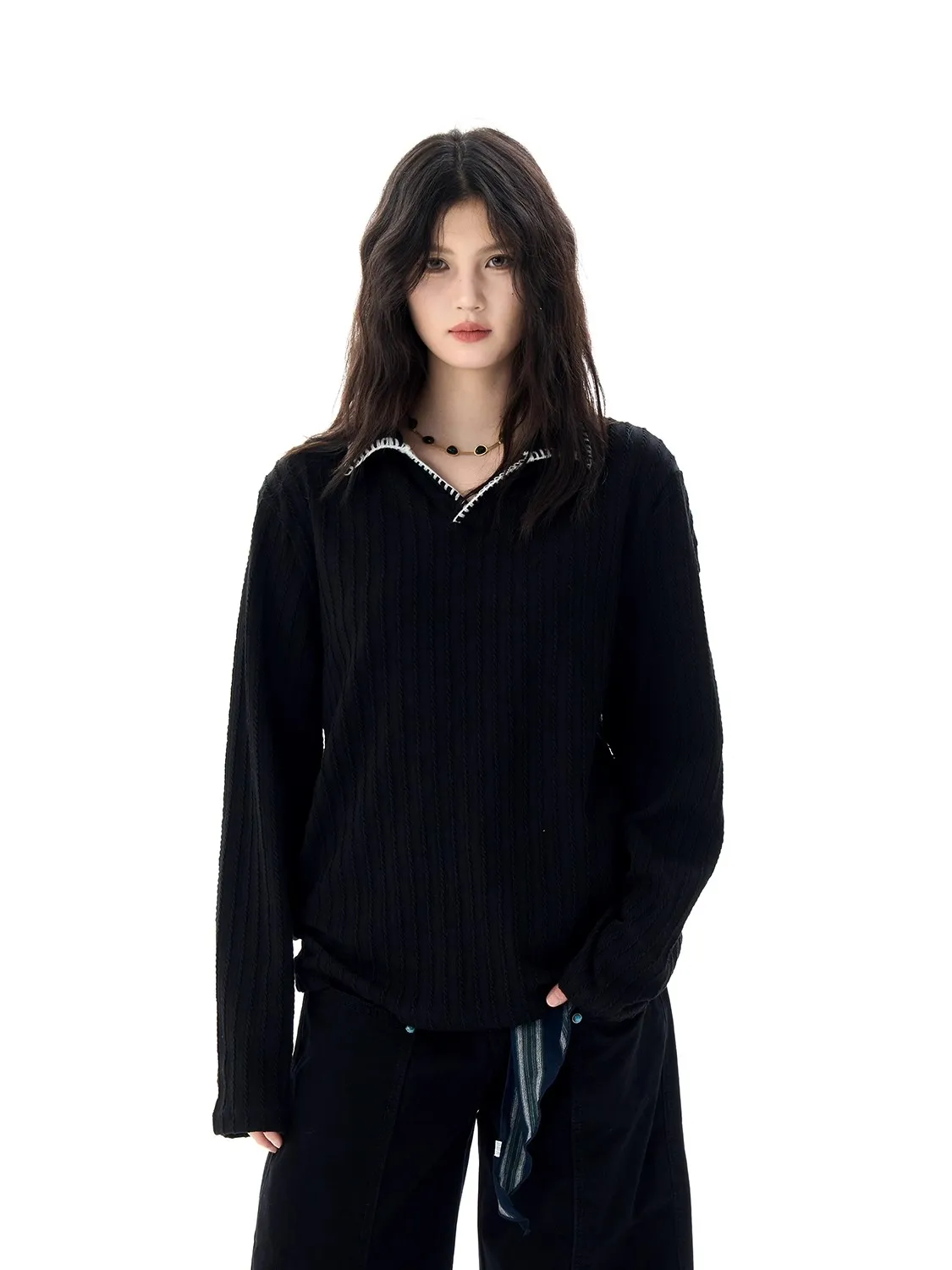 

Свитер Cleanfit American Style, вязаный, свободный, удлиненный, для мужчин и женщин, высокое качество, повседневный, модный, осенняя одежда