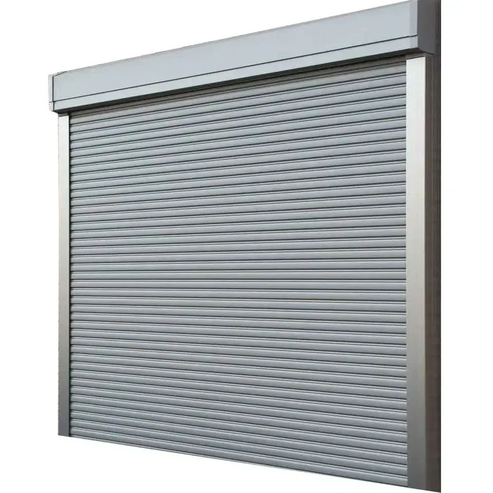 Customized Direct Automatic Rolling Door For Garage Integral Frame With High Security Locking System