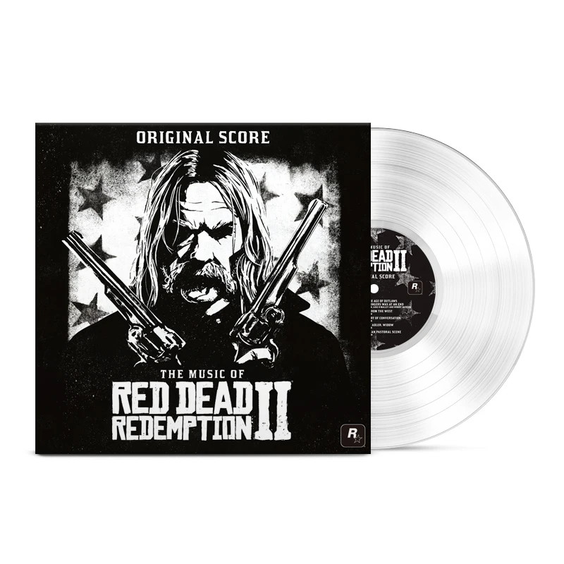The Music of Red Dead Red Dead Redemption 2 Transparent Glue 2LP Vinyl Red Dead Redemption 2