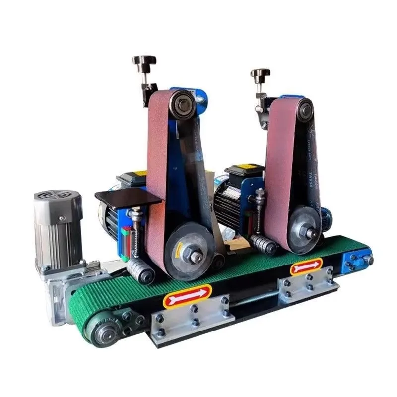 

150 Compact Benchtop Metal Belt Sanding Machine for Steel Plate Flat Sheet Deburring Rust Removal - Metal Working Tool