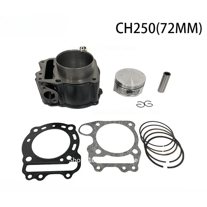 

Комплект цилиндров двигателя мотоцикла CH250, аксессуары, подходящие для поршневого цилиндра CH 250 72 мм