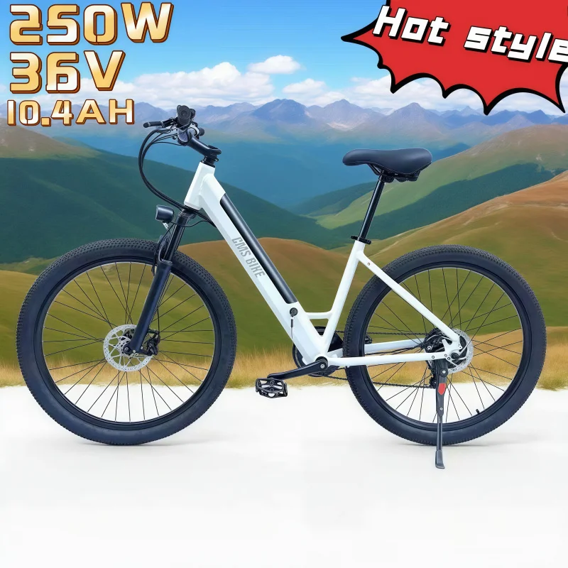 

2025 new model popular sales Adult girls 250W36V10.4AH27.5-inch built-in large tire mountain