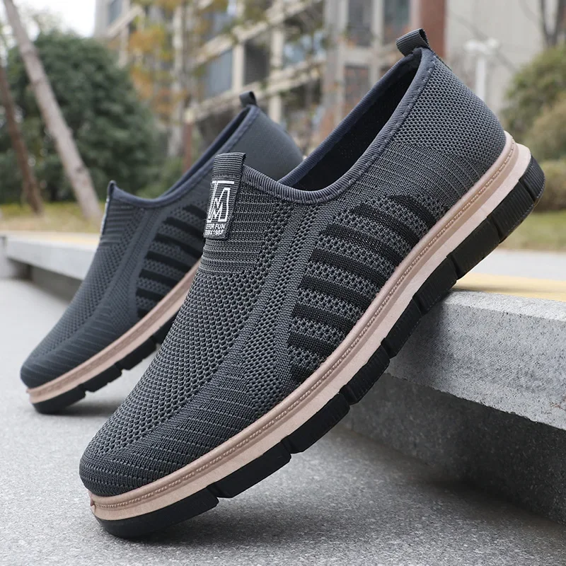 

Men's Lightweight Casual Breathable Mesh Shoes Soft Sole Antibacterial Comfortable Footwear for Spring Summer 2025 Style