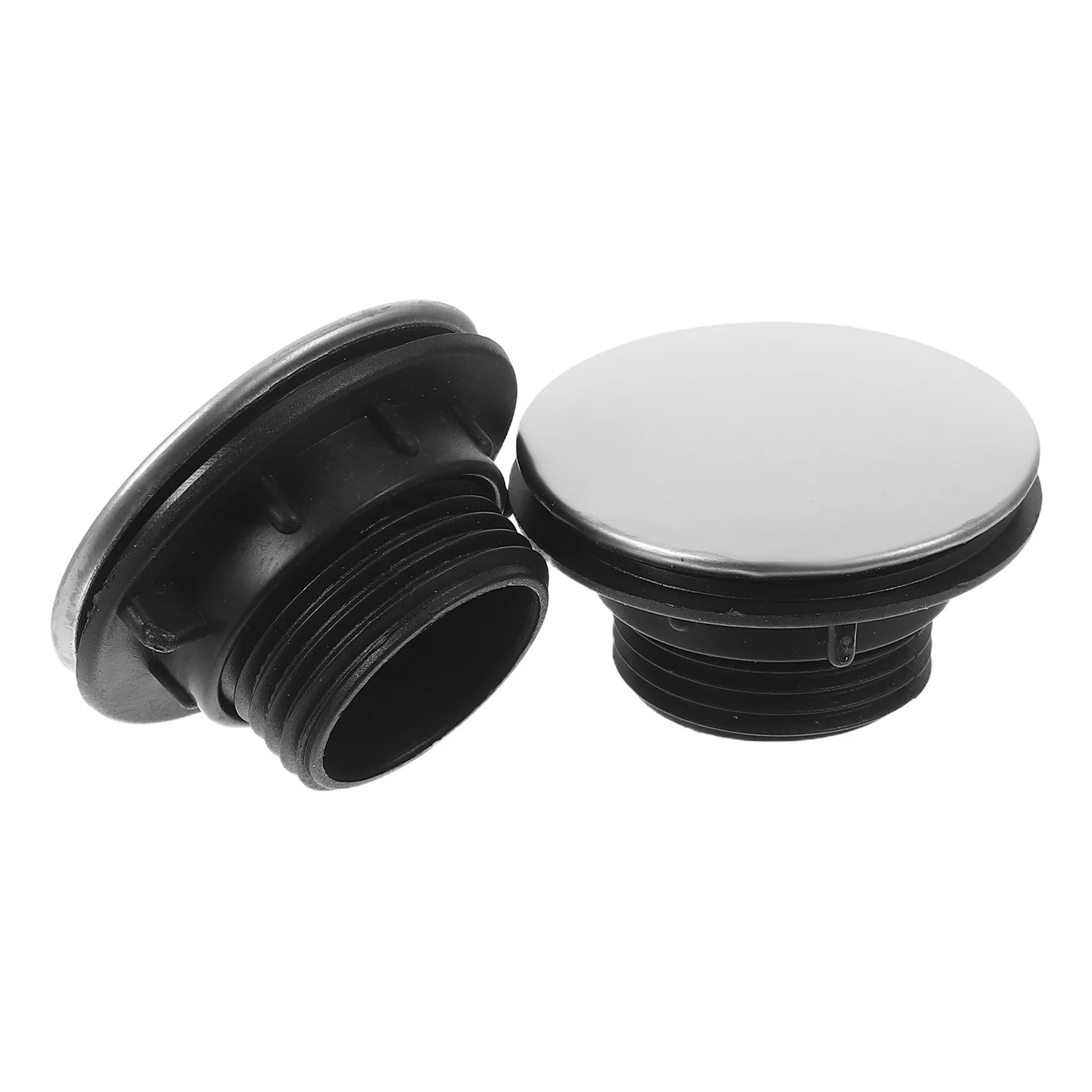 2 Stück Edelstahl-Wasserhahn-Lochabdeckung, langlebiger Küchenspüle-Lochschutz für 31–40 mm Küchenspüle-Zubehör
