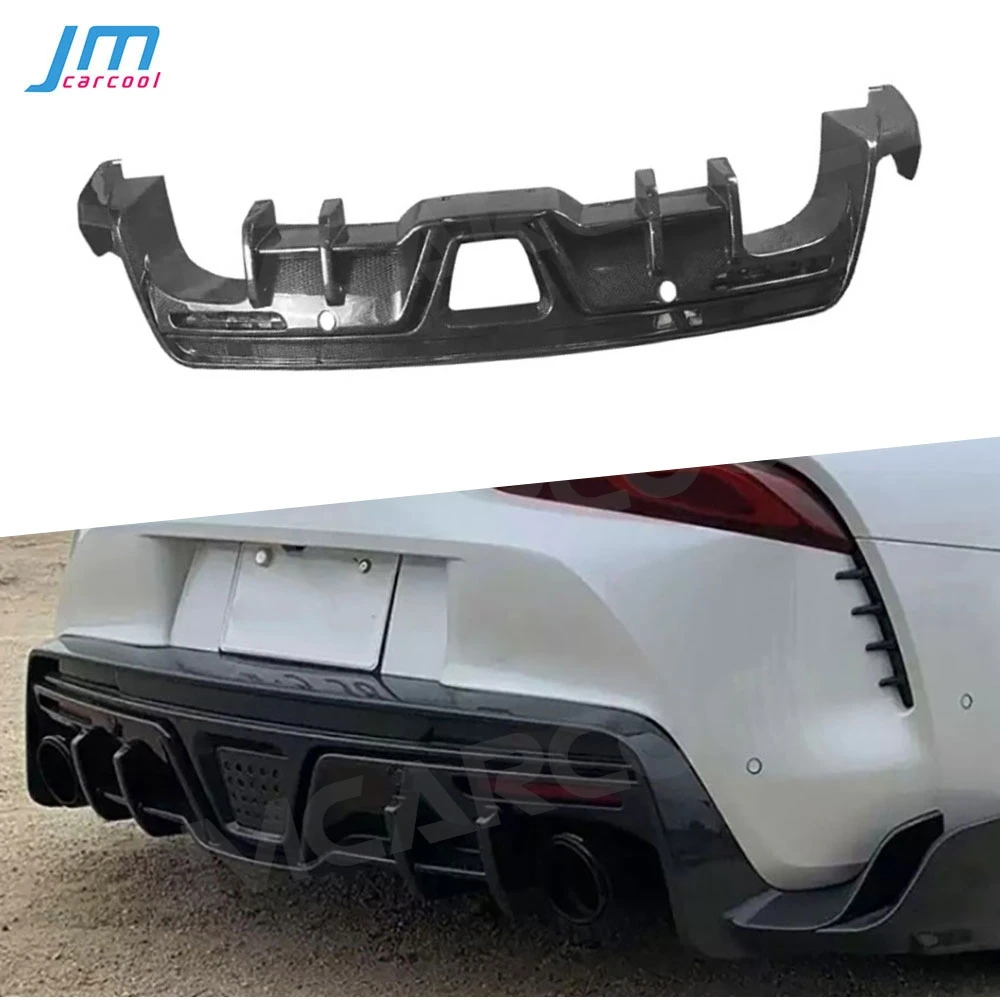 

Диффузоры заднего бампера со светодиодной подсветкой из углеродного волокна для Toyota Supra A90 A91 2019-2024 FRP, задний спойлер для губ, комплекты кузова, автомобильные аксессуары