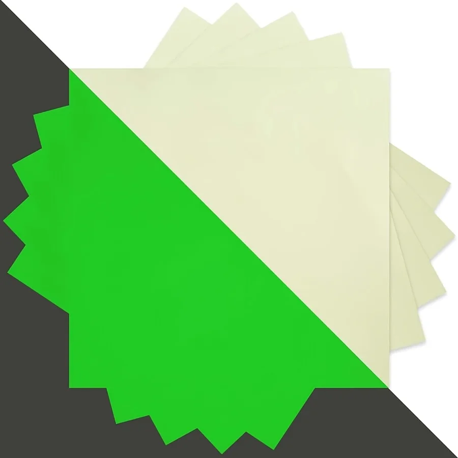 A4 Glow-in-the-Dark Printable Stickers – Inkjet Printer Compatible, for DIY Crafts, Labels, Office Use, Handmade Materials,