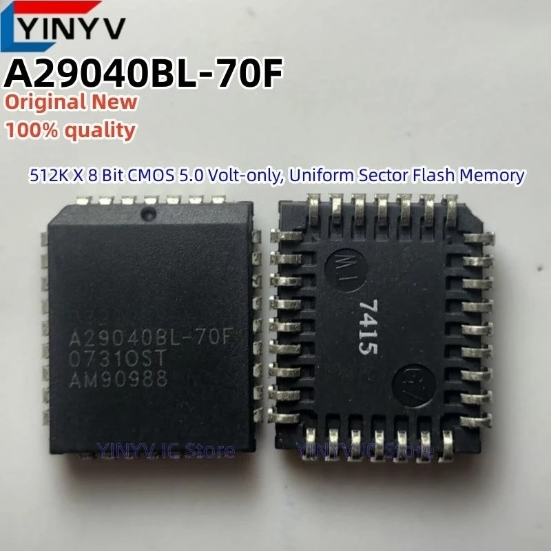 5PCS/LOT A29040BL-70F PLCC-32 A29040BL-70F A29040BL 512K X 8 Bit CMOS 5.0 Volt-only, Uniform Sector Flash Memory New 100%quality