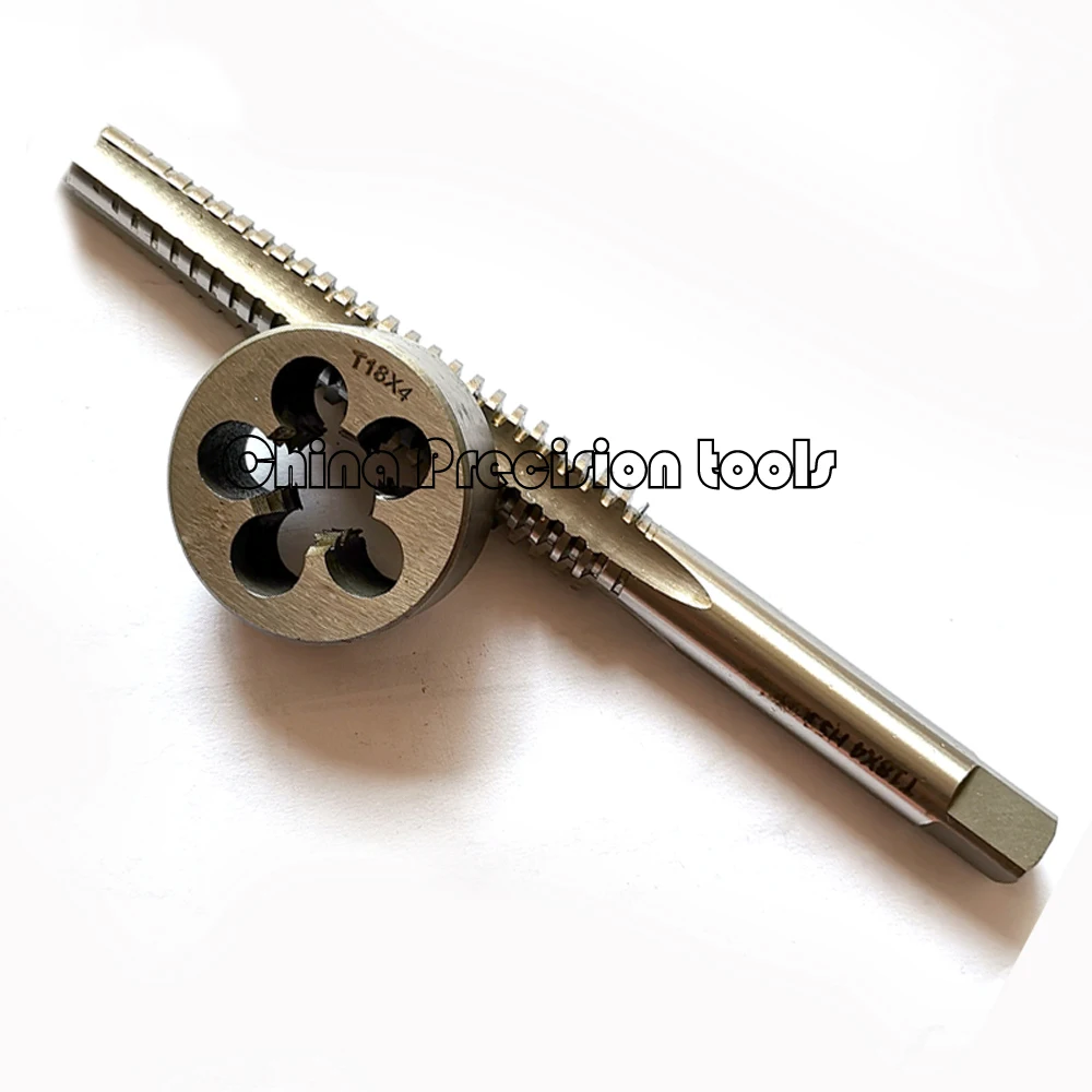 

Left thread TR18 HSS Trapezoidal thread tap and Die set TR18X3 TR18X4 LH Machine Metric trapezoid taps dies sets T18 T18x3 T18x4