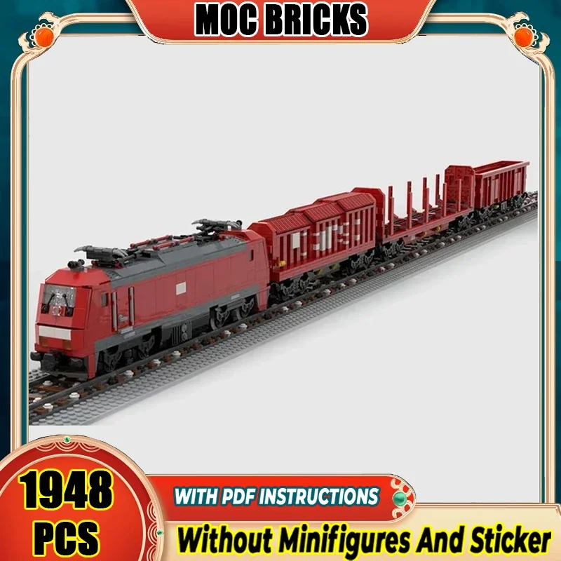 

Moc Строительные кирпичи Немецкий грузовой поезд Модель Технология Модульные городские автомобильные блоки Конструкторы Игрушки DIY Набор Сборка Подарки