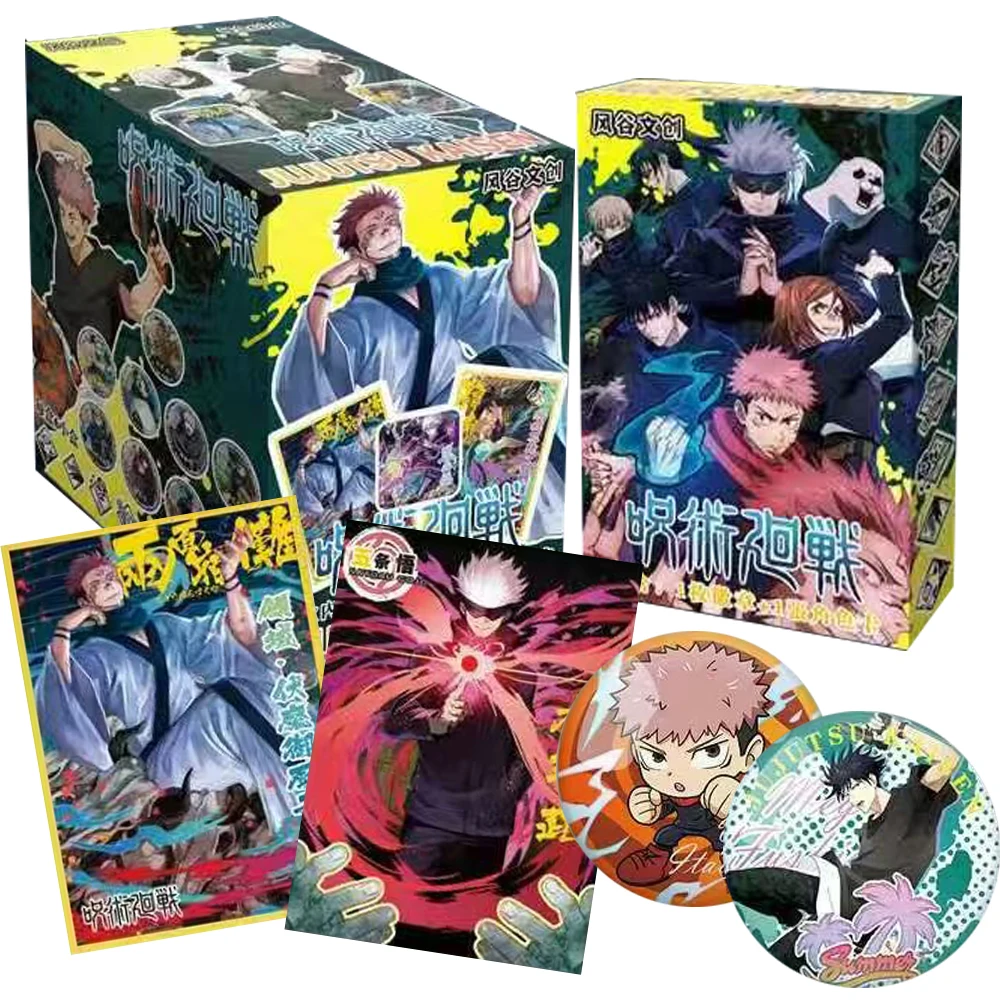 Anime Jujutsu Kaisen Collection Cards Trendy Painted Character Close-up Badges Backpack Accessories Exquisite Practical Gifts