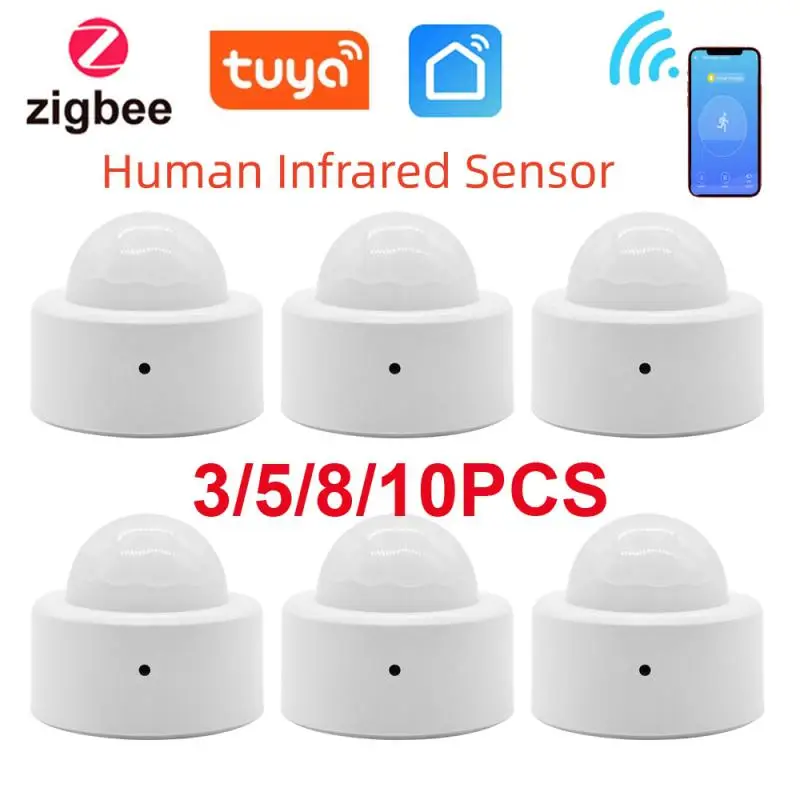 Tuya Zigbee Mini Smart PIR Motion Detector Smart Home Human Sensor Home Safety Alert Compatible With Smart Lifestyle Gateway