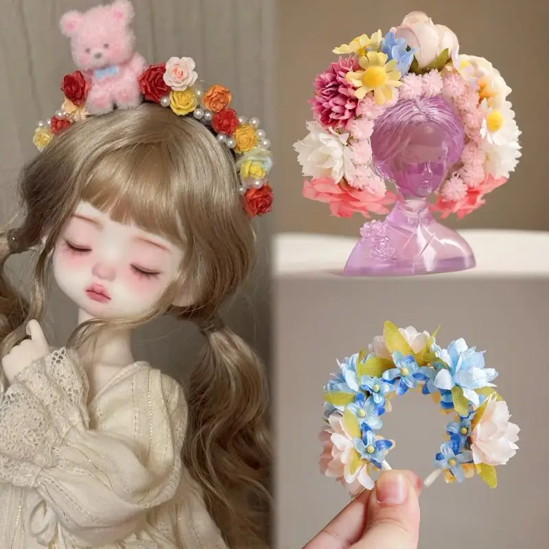 

Набор аксессуаров для кукол в масштабе 1/8, 1/6, мини-повязки на голову для модных кукол и BJD, реалистичный набор для укладки волос