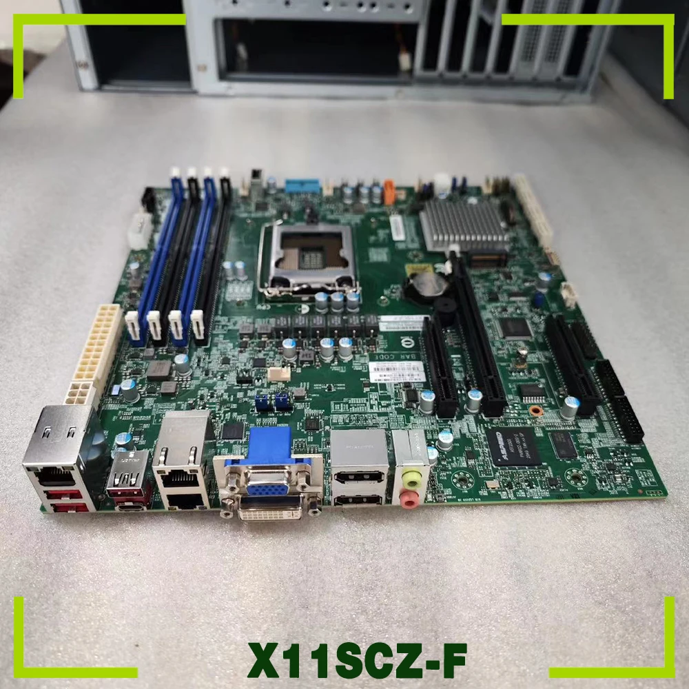 For Supermicro Motherboard LGA-1151 DDR4 PCI-E3.0 8th/9th Gen Core i3/i5/i7/i9 Xeon E-2100/E-2200 Series X11SCZ-F