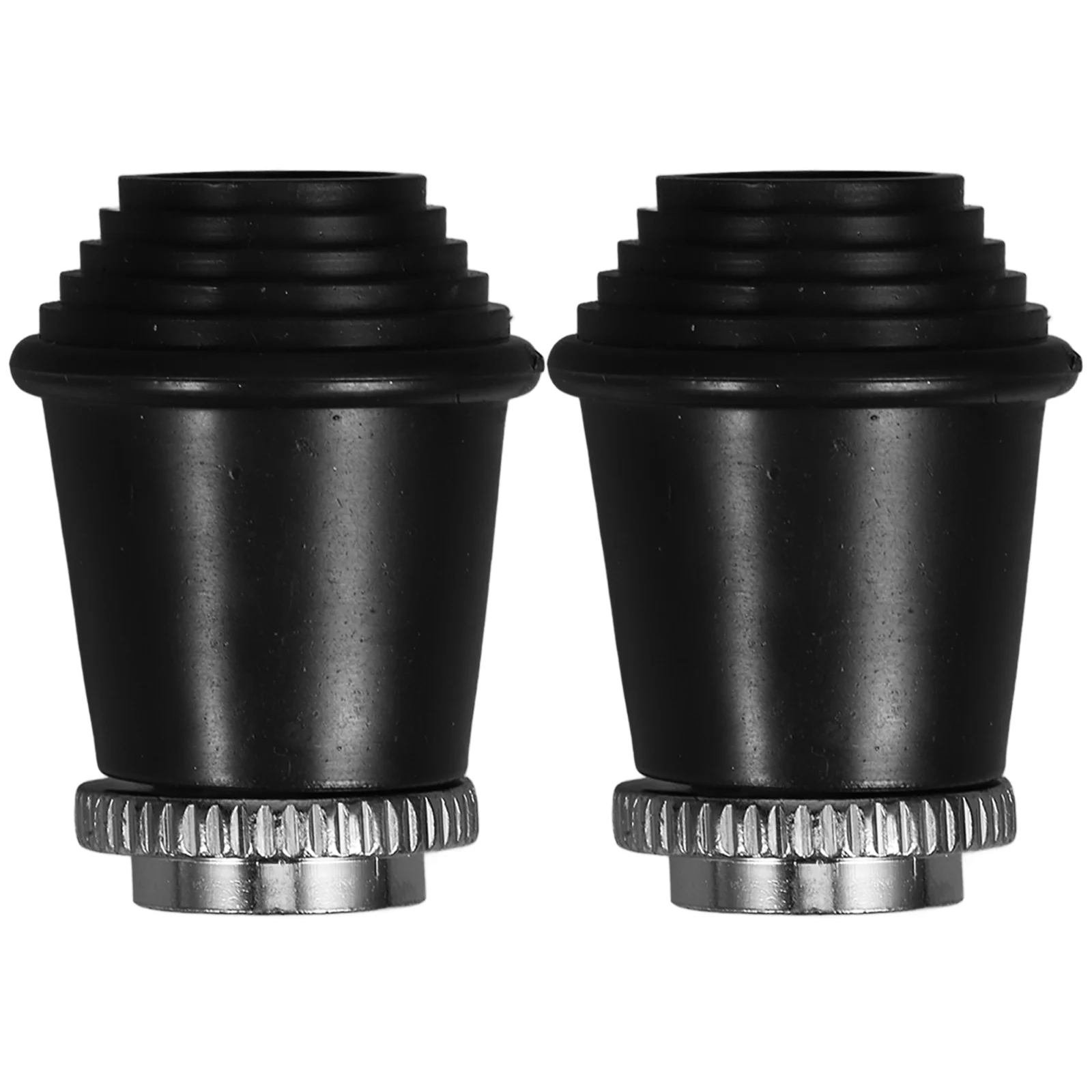 

2 Pcs French Drum Foot Pads Tape Bass Legs Replacement Parts Rubber Adjustable Rack Hardware