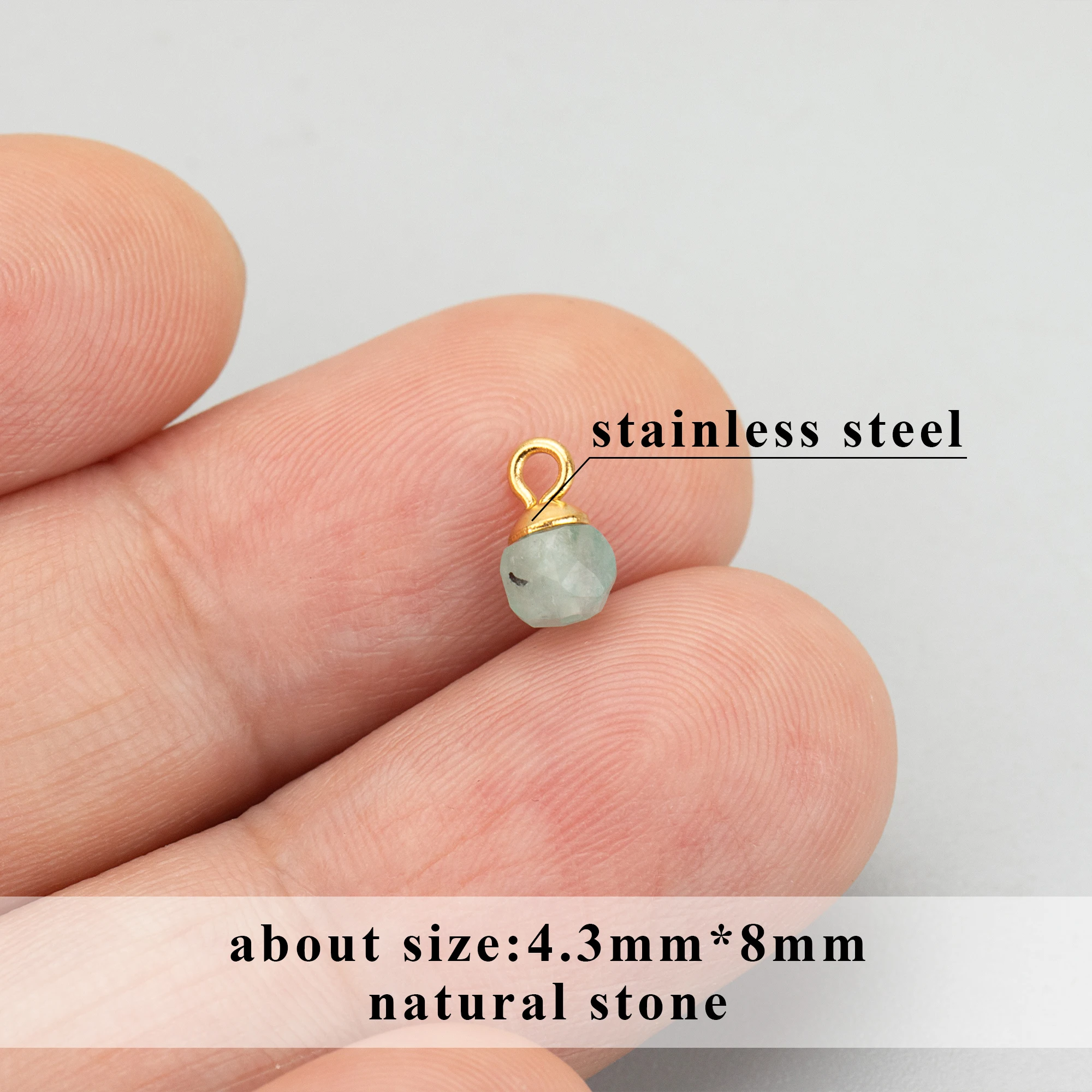 GUFEATHER ME13,jewelry accessories,stainless steel,natural stone,hand made,jewelry making,charms,diy pendants,10pcs/lot