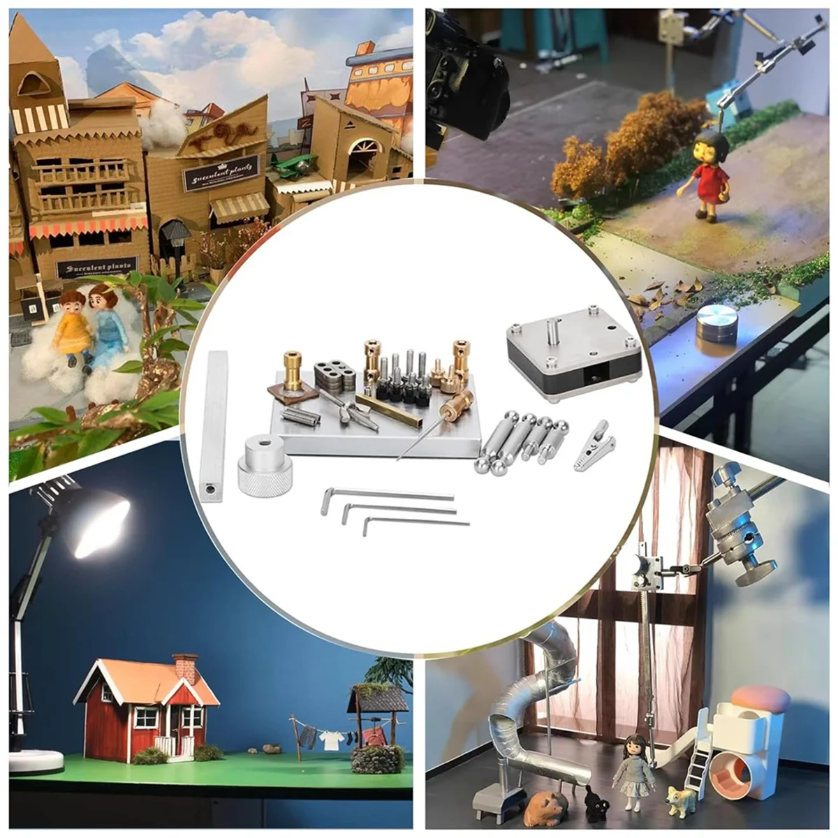 Animation Kit DIY-Stopmotion Rig Armature Rigging System with 5 Connectors for Animation,Stop Motion Bracket Filming Kit ZJY