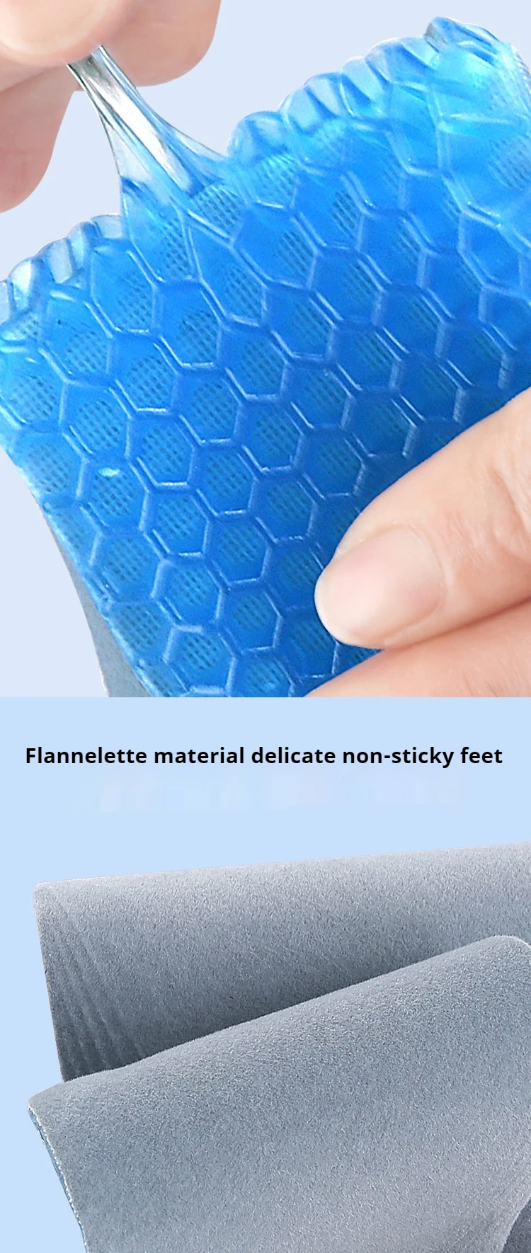 1 Paar weiche Silikon-Einlegesohlen, geeignet für Outdoor-Sportarten und zum Laufen, elastische, stoßdämpfende Sohlen, bequeme Einlegesohlen für Herren-Sneaker. – Detail 3