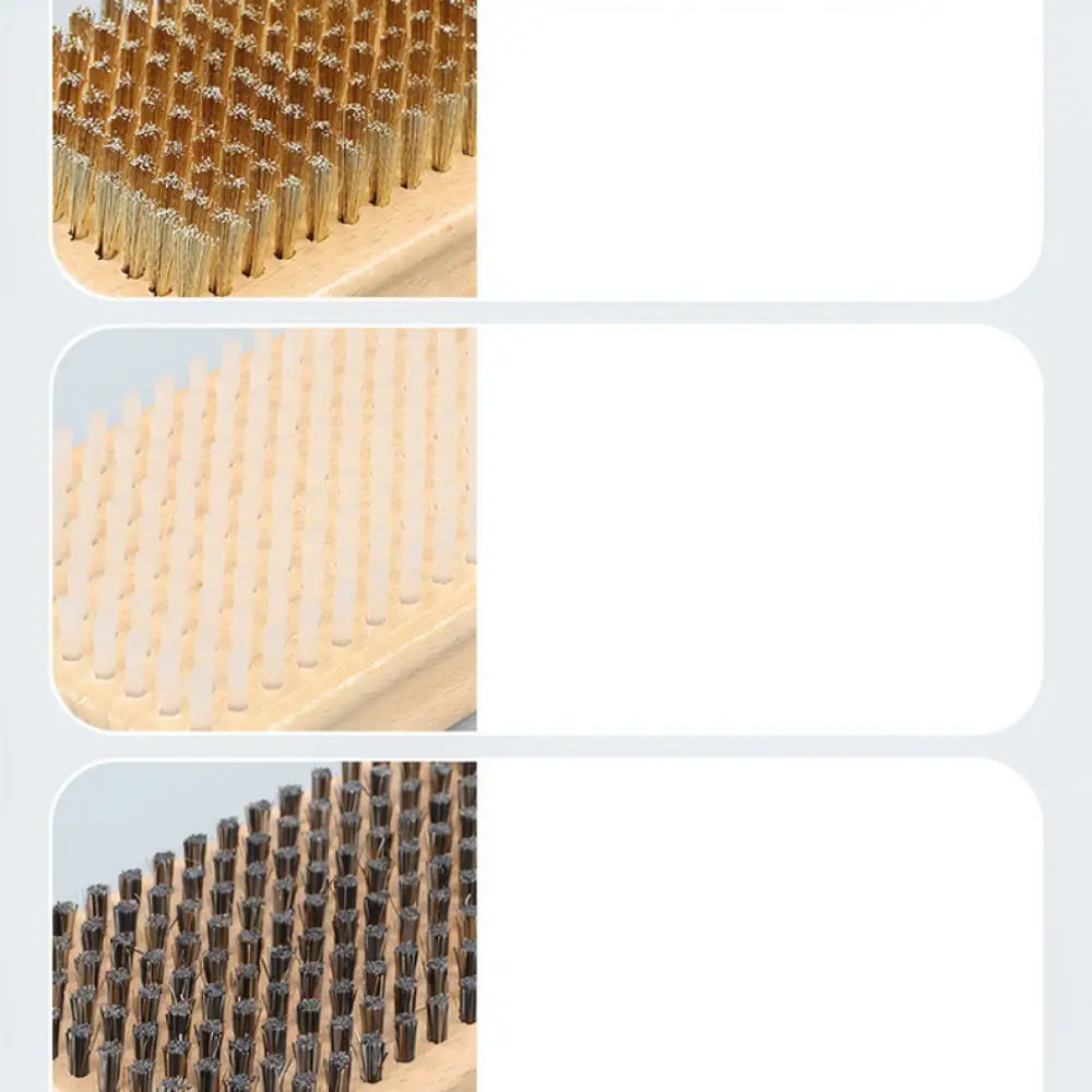 Skiing Snowboard Maintenance Brush Set Copper Nylon Horsehair Tools Waxing Cleaning Accessories For Base Prep Tuning view 5