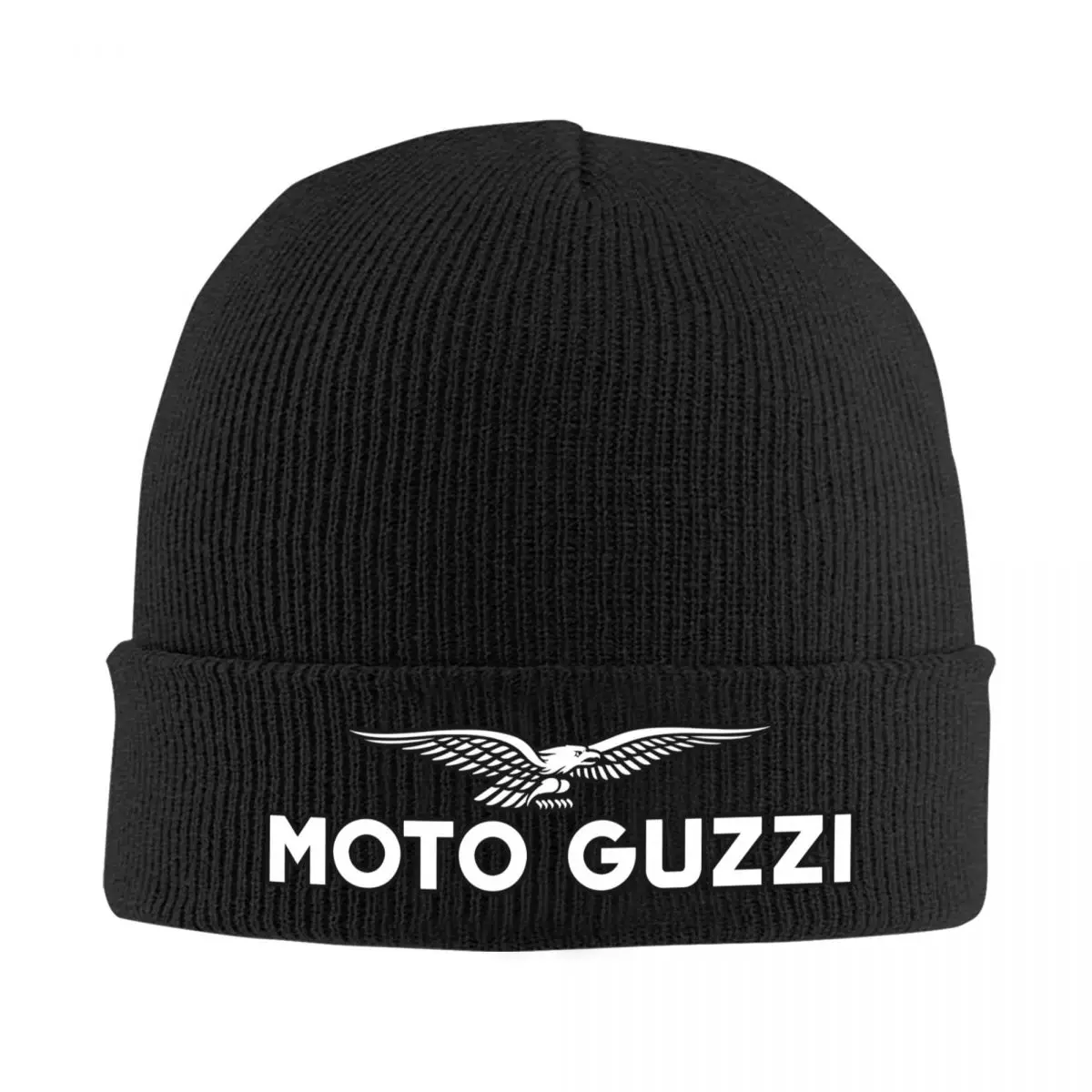 

Race Moto Guzzi Logo Knitted Hat Beanie Winter Hats Warm Hip Hop Motorcycle Caps for Men Women