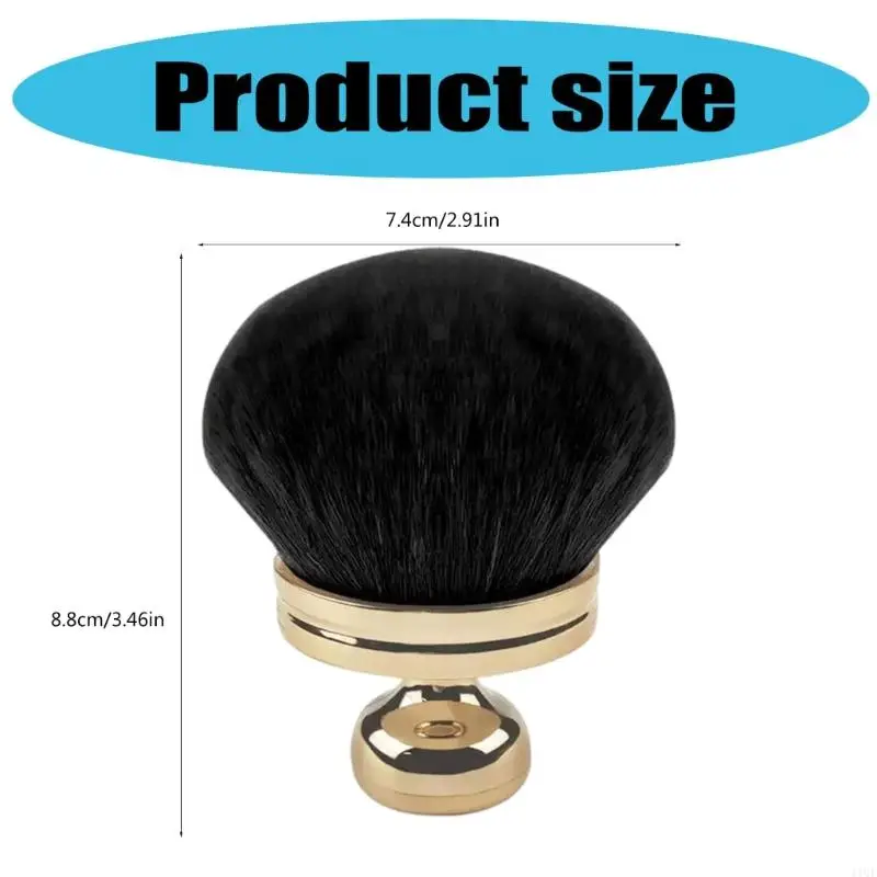 11UF 라운드 메이크업 브러쉬 액체, 크림, 가루 용 휴대용 컨실러 브러시, 느슨한 파우더 브러시 얼굴 메이크업 브러시
