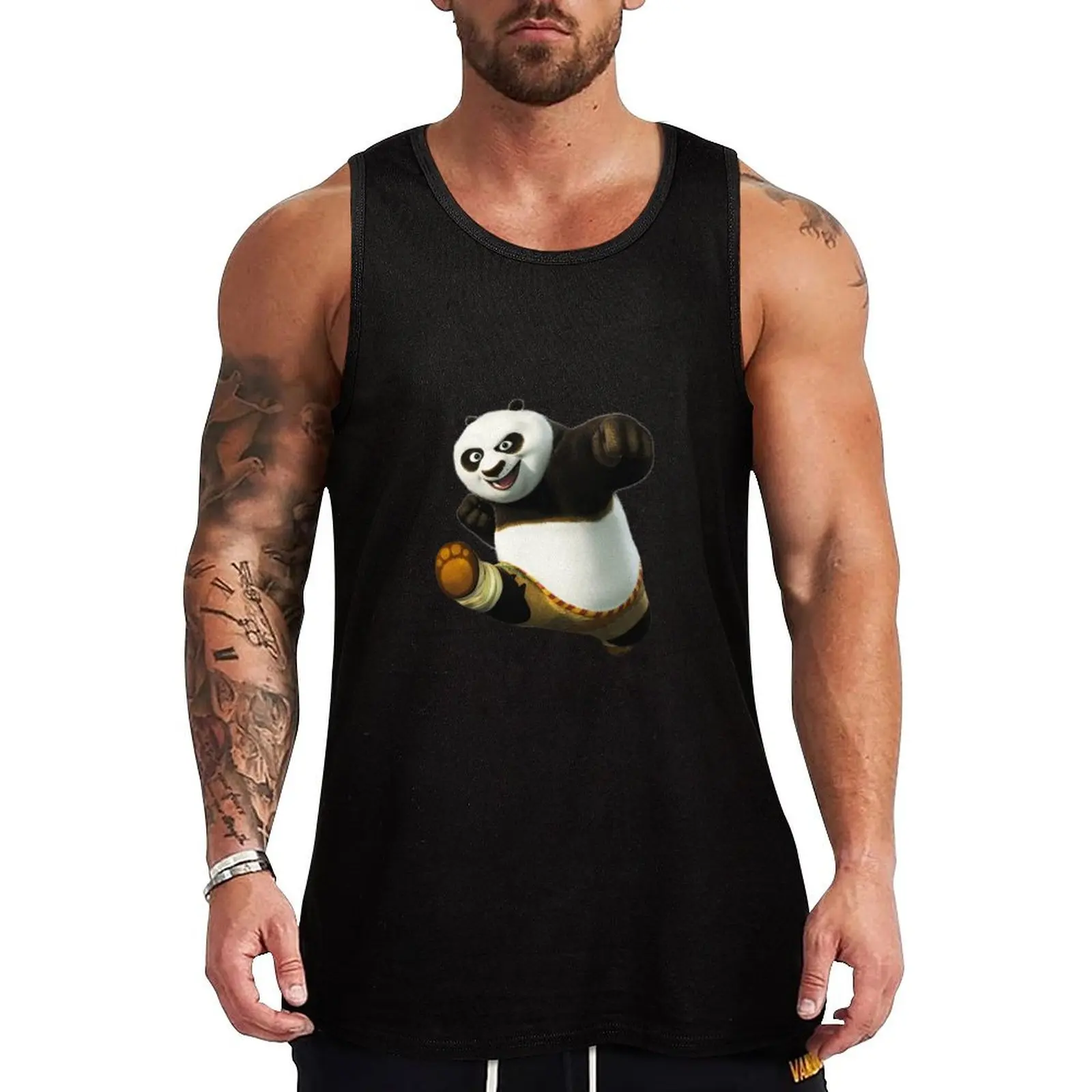 

Panda Fighting Tank Top gym shirts basketball