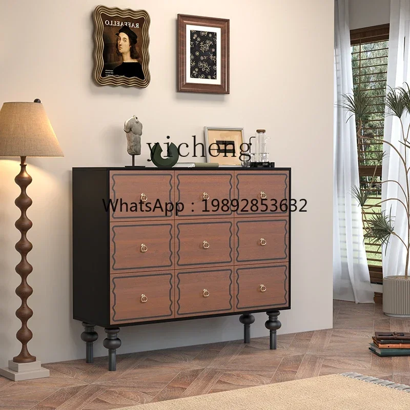 

M3-20 medieval bucket cabinet, living room against the wall, dining side locker, bedside display, retro storage cabinet