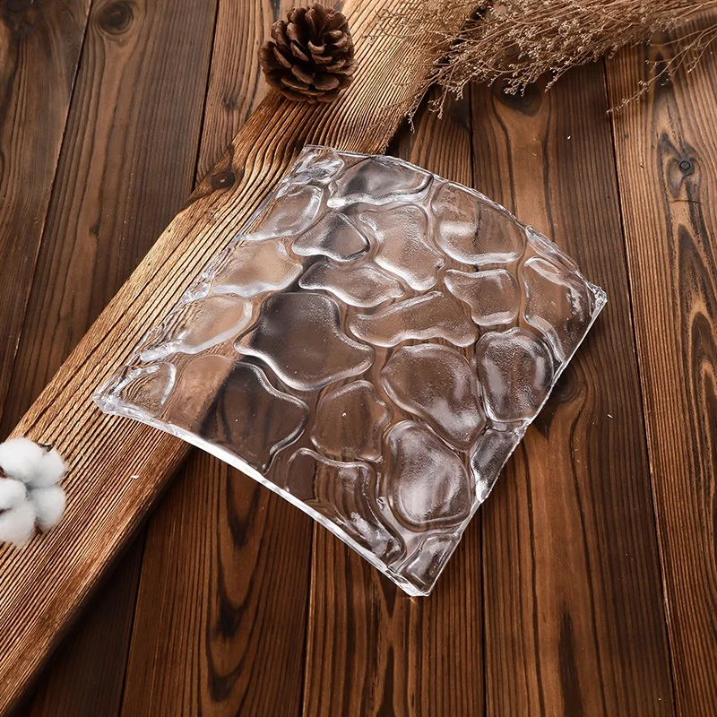 Customized Industrial Partition Glass Brick Transparent Fireproof Environmentally Friendly Decorative Glass Pendant