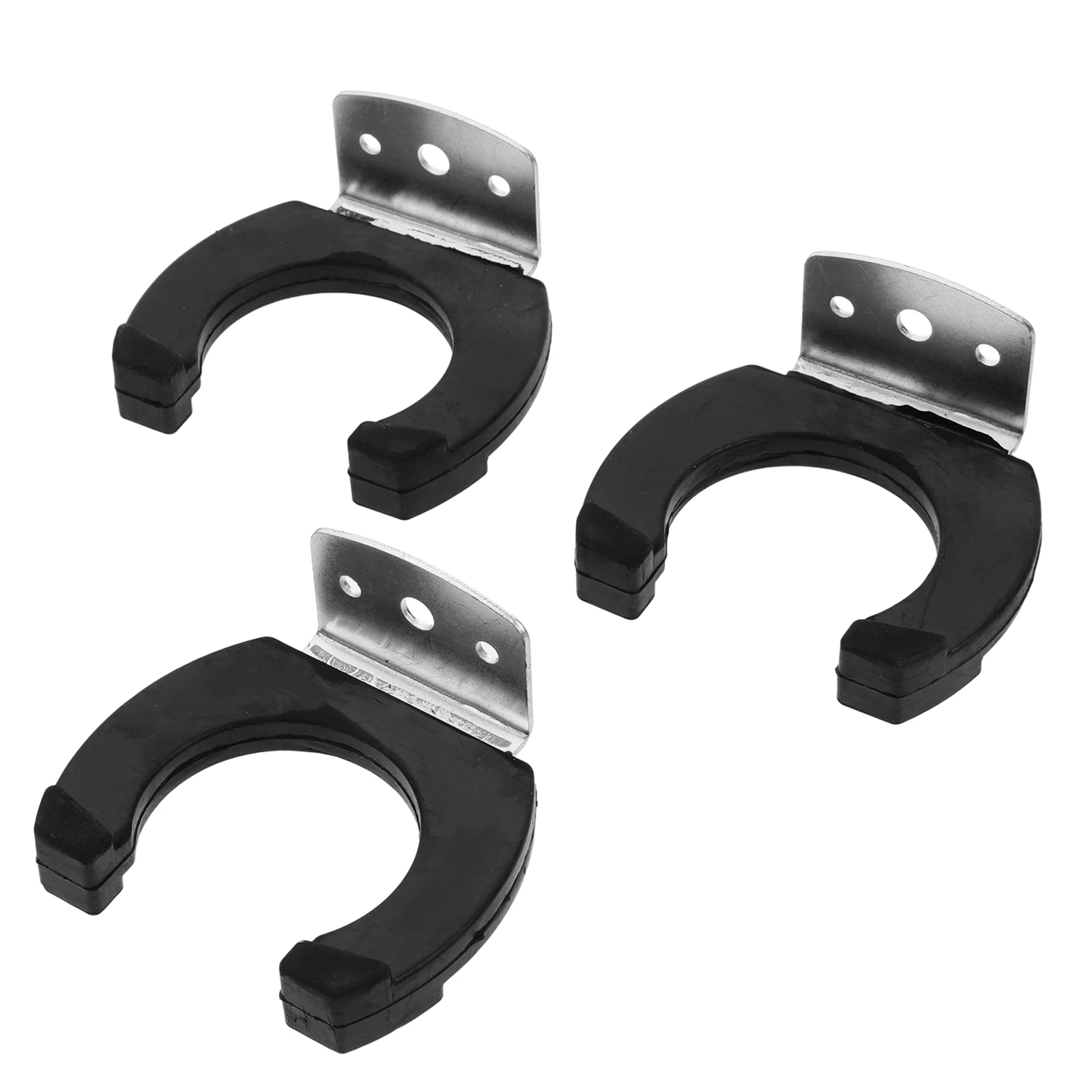 

3pcs Wireless Microphone Holder Durable Metal Hanger Wall Mount Bracket Hooks Accessories Ktv Stand Mic Storage Broadcasting