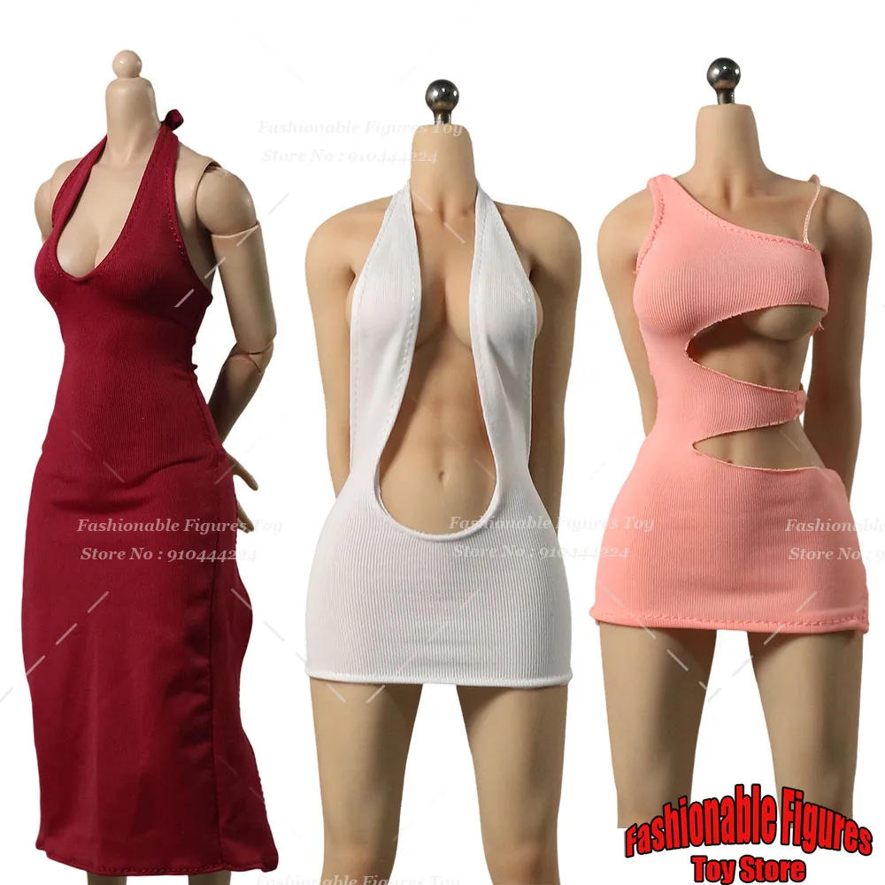 

1/6 женская юбка-солдат, эластичное тонкое облегающее платье-карандаш с открытой спиной, одежда, подходит для 12-дюймовой экшн-фигурки, модель тела куклы