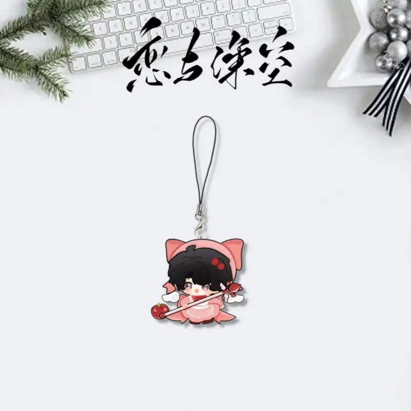 5 個の愛とディープスペースキーホルダーアニメザビエル・ラファエル携帯電話ストラップ漫画周辺機器バックパックペンダント装飾ジュエリー