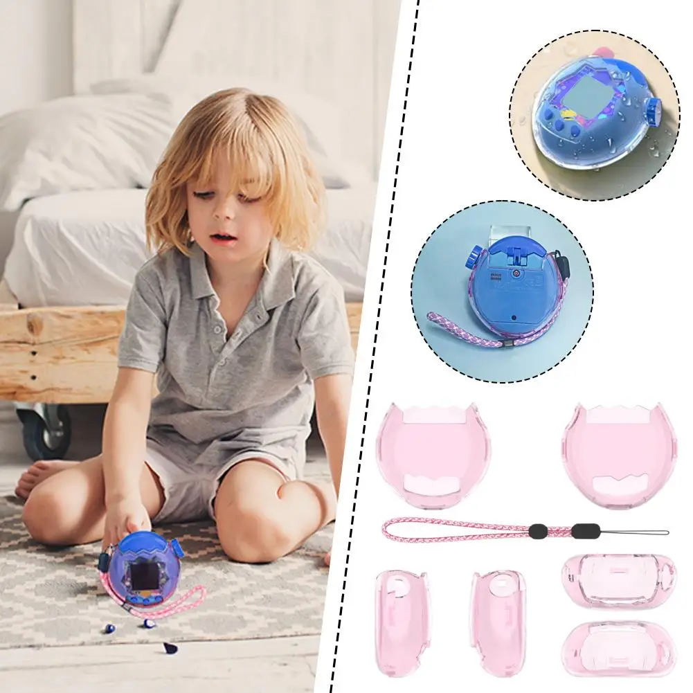 غطاء حماية شفاف لوحدة تحكم ألعاب Tamagotchi Paradise حافظة مضادة للخدش مع ملحقات ألعاب الحبل المحمولة الجديدة #4