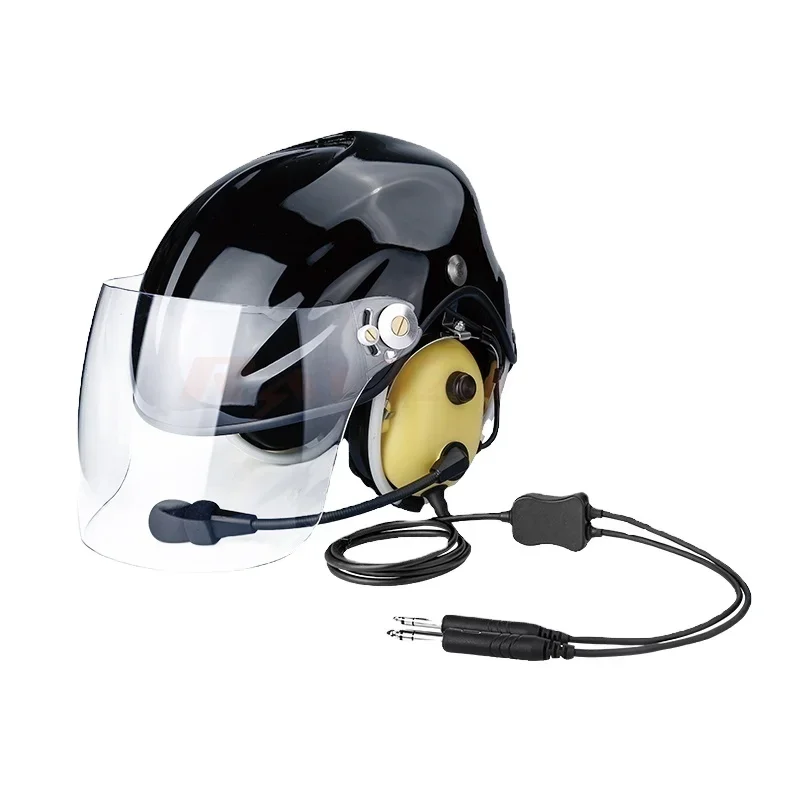 

Paragliding/paramotor/skydive Helmet Headset GA dual plug aviaton Noise Cancelling Headset