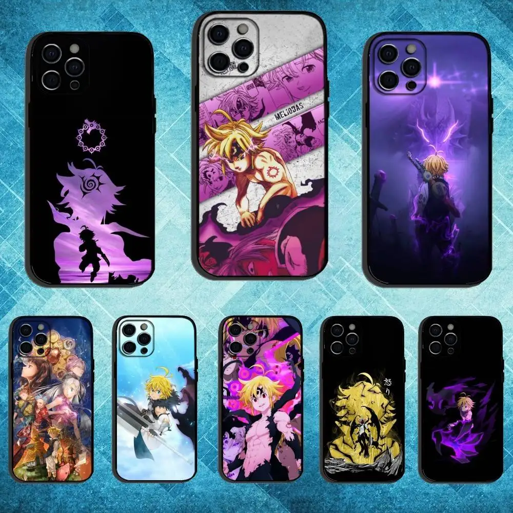 

S-Seven D-Deadly Sins SDS Phone Case For iPhone17,16,15,14,13,12,11 Plus,Pro Max Soft Black Cover