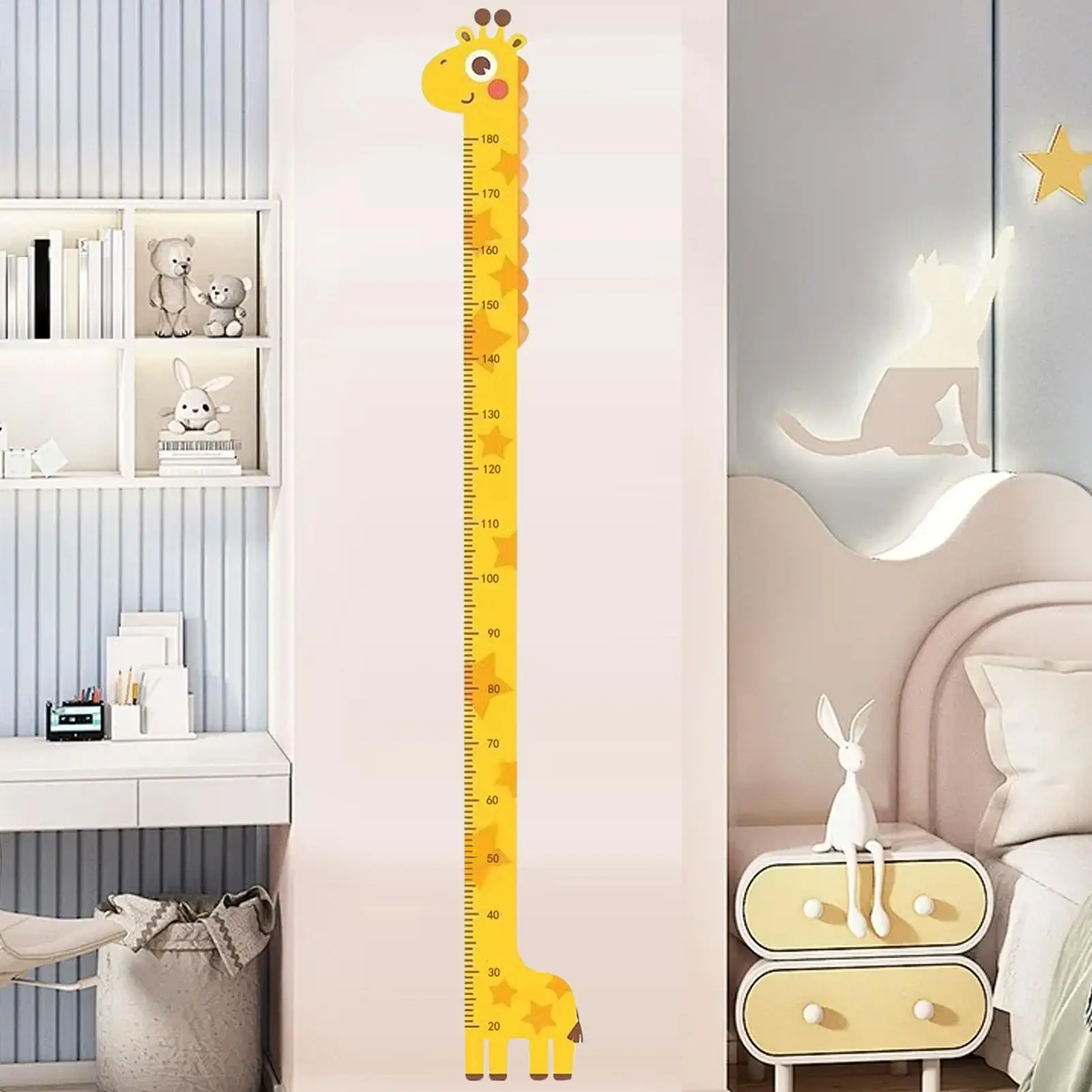 Children growth chart Kids Toddler Animal Height Ruler wooden Wall Growth Chart children height chart measuring board