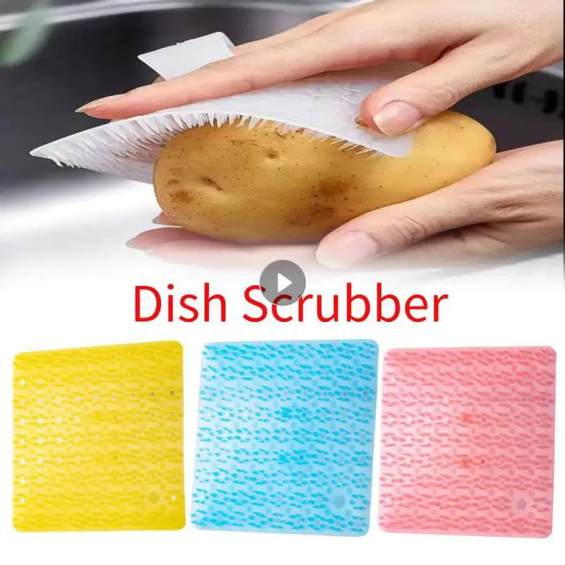 Silicone Dish Scrubber Crevice Brush Household Fruit And Vegetable Clean Brush Potato Carrot To Mud Easy Clean Cleaning Tools