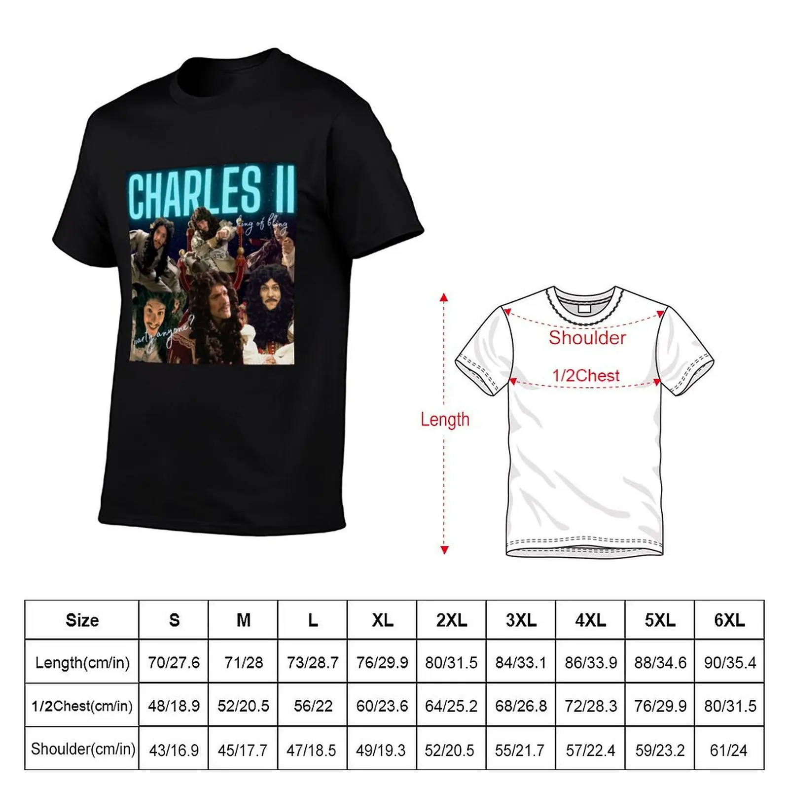 Charles II - Horrible Histories T-Shirt anime t shirts shirts graphic tees vintage t shirt for men