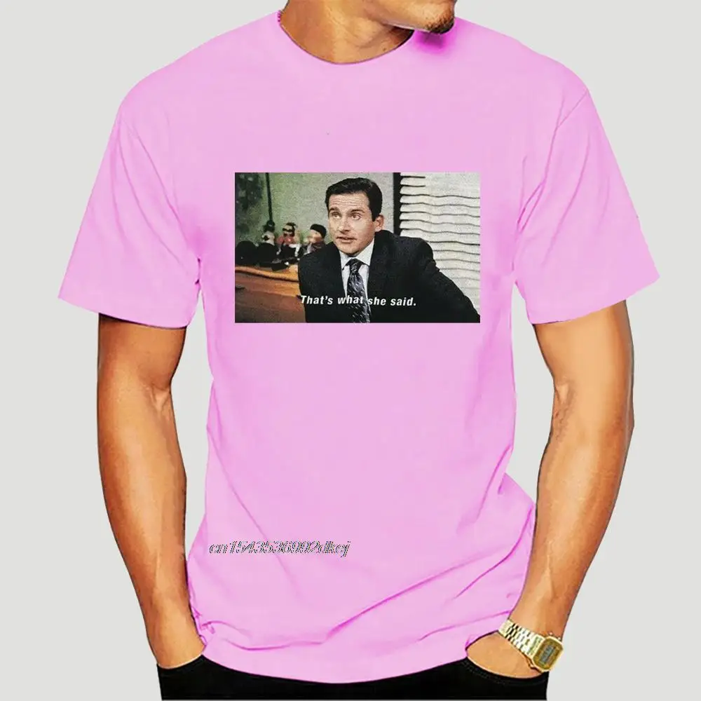 

Official NBC The Office That Is What She Said Micheal Scoatt Black Shirt Michael Jackson Horror Back To The Future 0071AF