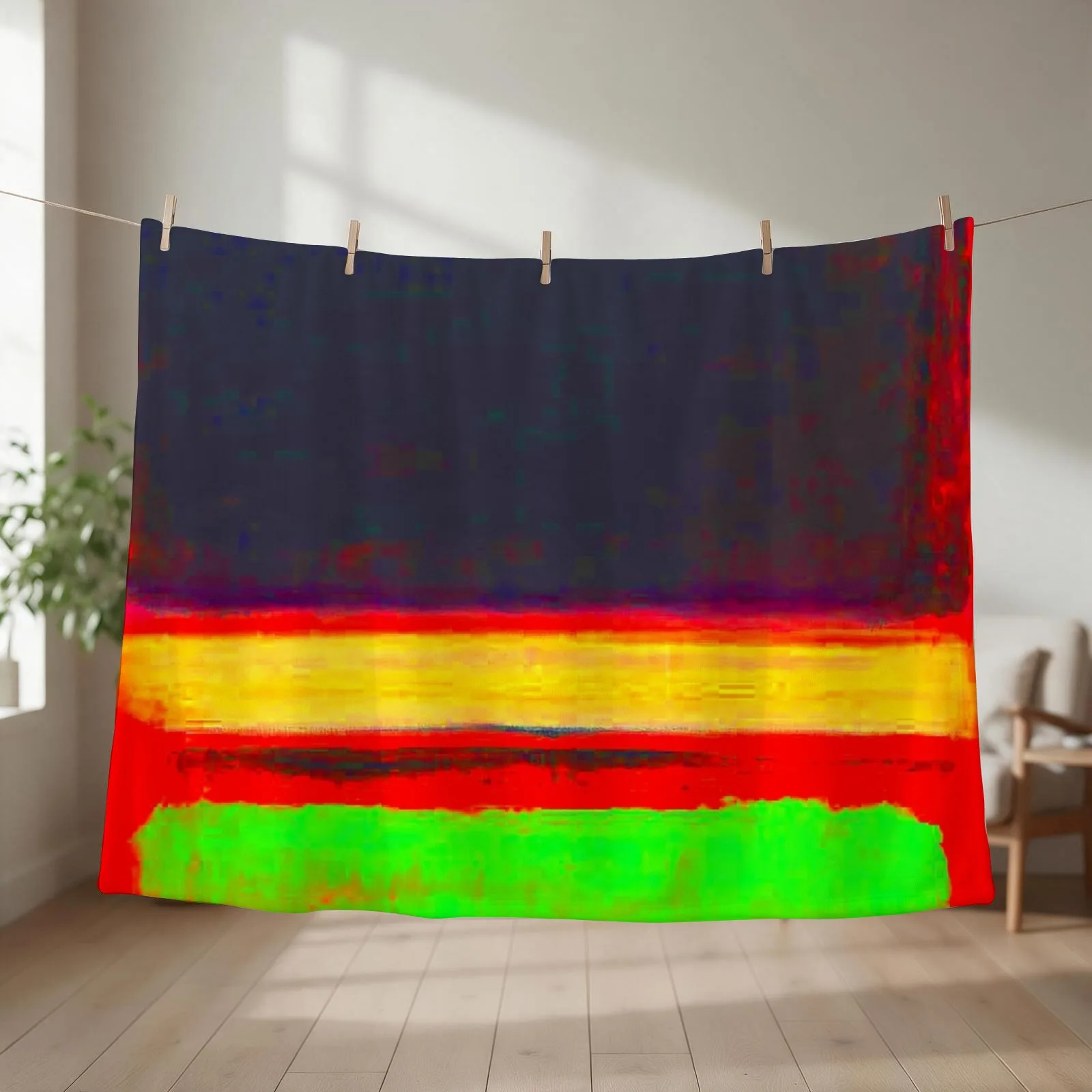 Artwork by mark rothko Throw Blanket couch cozy soft plush fuzzy picnic outdoor blanket