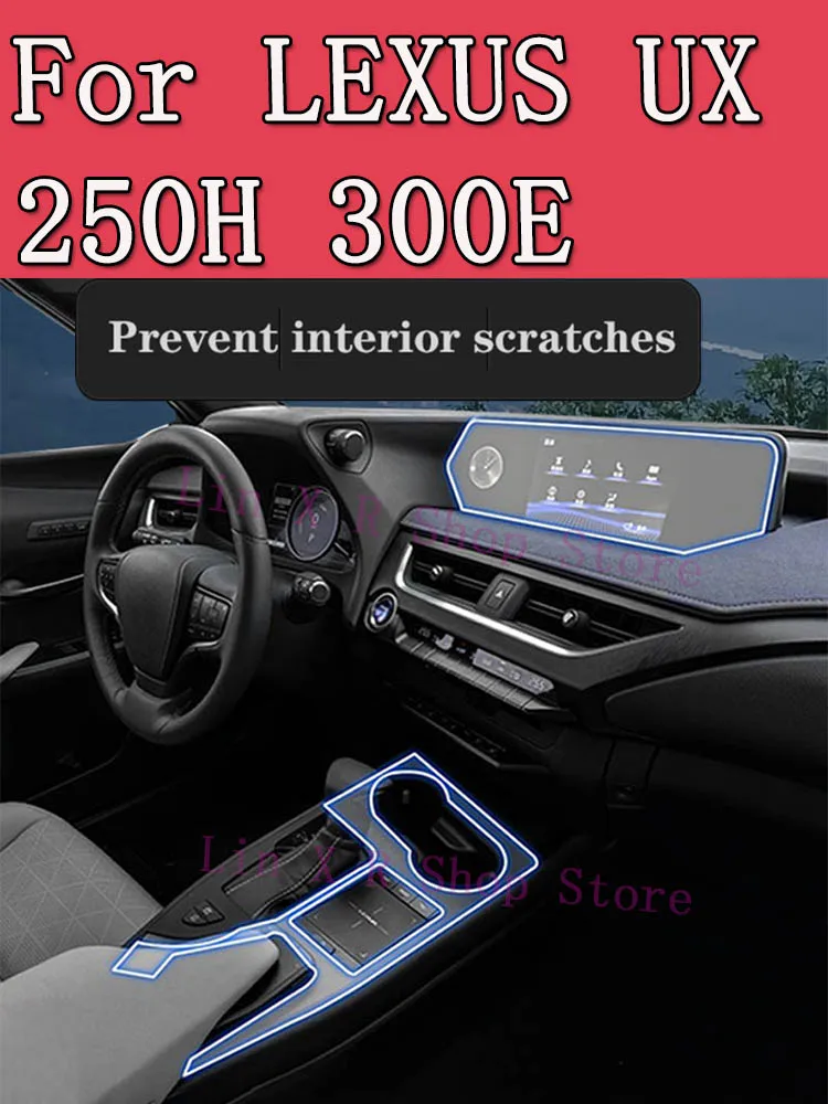 

For LEXUS UX 250H 300E 2023 Gearbox Panel Navigation Automotive Interior Screen TPU Protective Film Cover Anti-Scratch Sticker