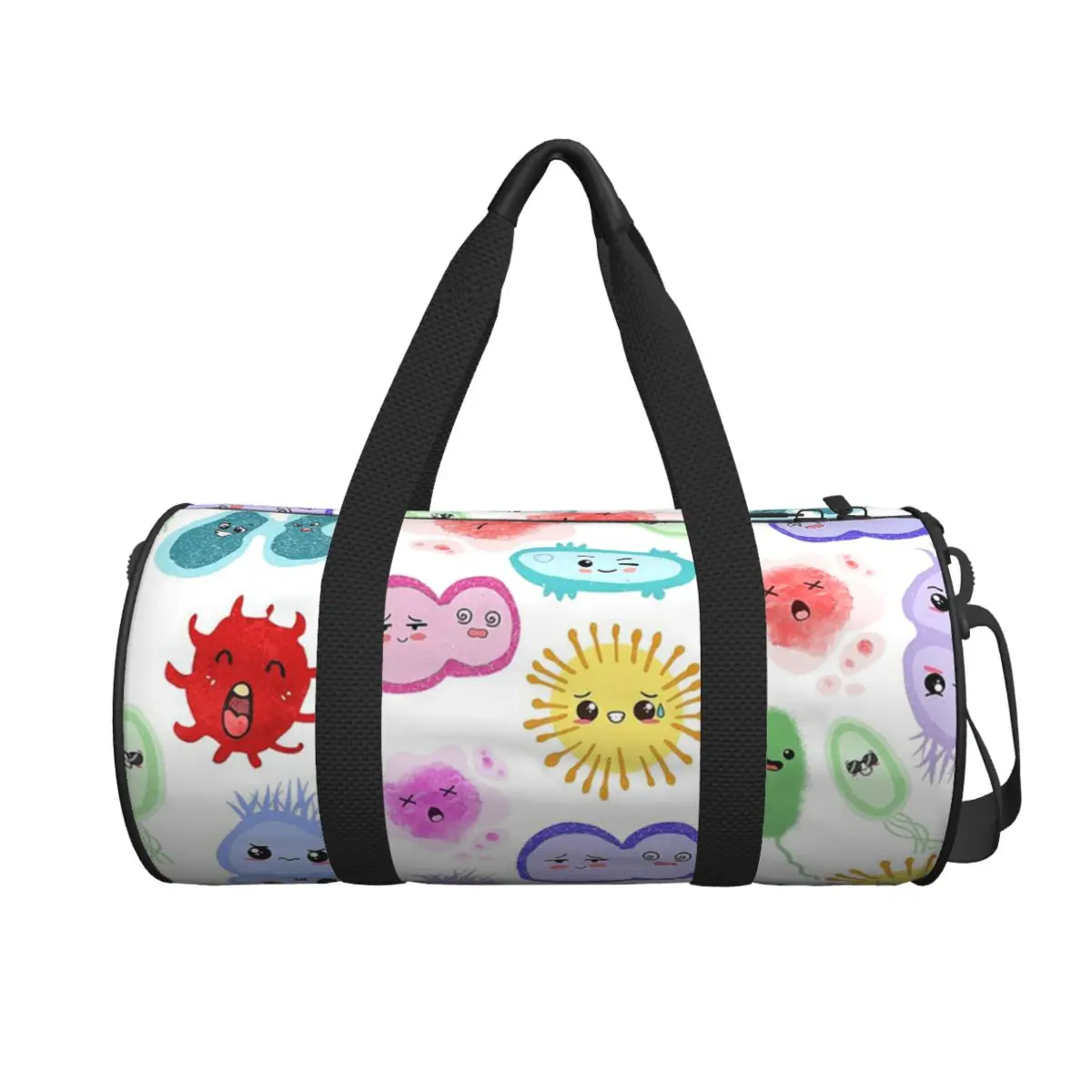 

Милые микробы, бактерии, вирусы, эколи, большая спортивная сумка MicroBiology, многофункциональная дорожная сумка, сумка для фитнеса