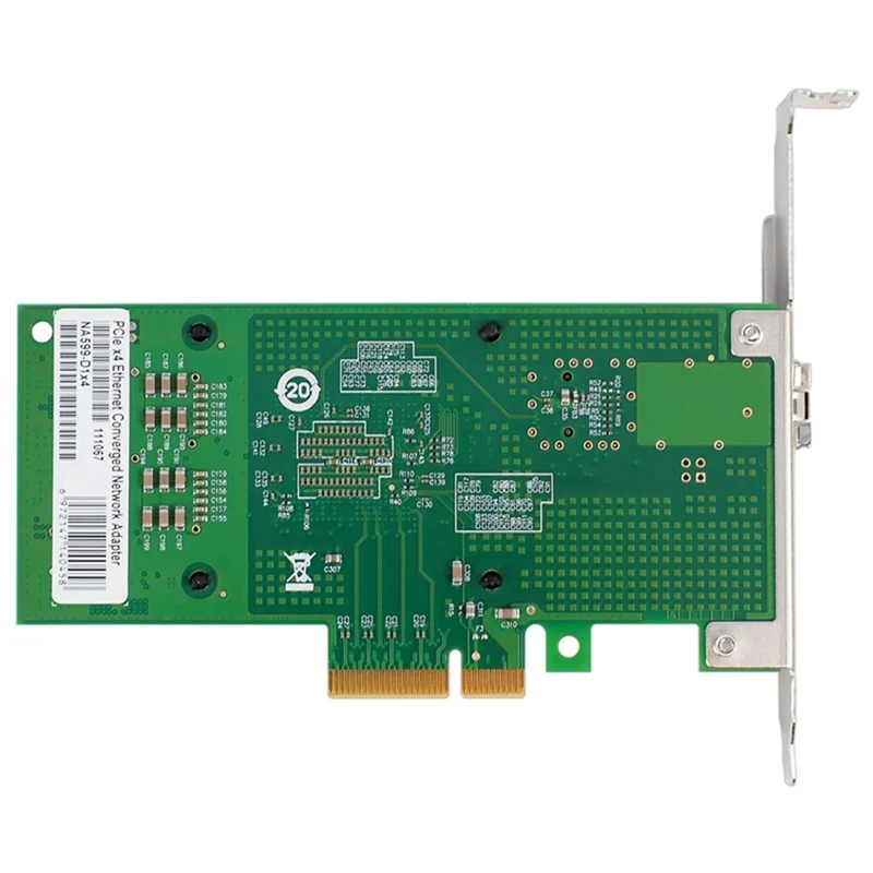 82599-1SFP/X520-DA1/E10G41BTDA PCIE2.0 X4 10G NIC Single Port Fiber Optic Server Network Card 82599EN Chip, Easy To Use