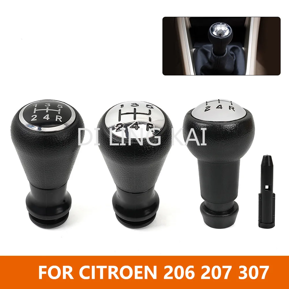 

Car Modified Gear Head Suitable for Peugeot 206 207 307 Citroen 5-speed Shift Handle Auto Parts Accessories