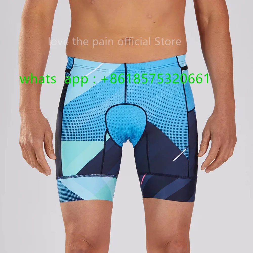 Zootekoi Men Cycling Shorts Triathlon Strapless Shorts Ropa Ciclismo Lycra Bicycle Shorts Swimming Running Shorts MTB Shorts