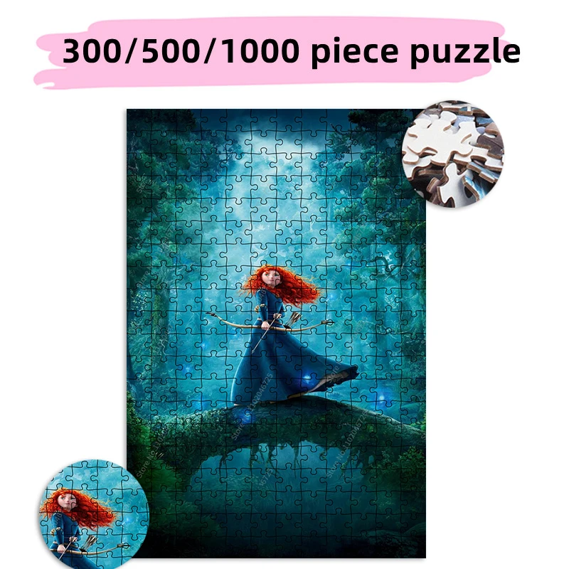 

Disney Princess 300 500 1000 Pieces Cartoon Puzzle Creative Gift Educational Toys Kids Learning Education Adult Collection Hobby