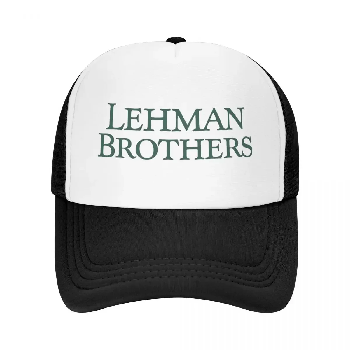 Lehmans Brothers Risk Management Trucker Hats Adult curved Dad Hat Sun Caps Adjustable Snapback Caps Mesh Baseball Cap Summer