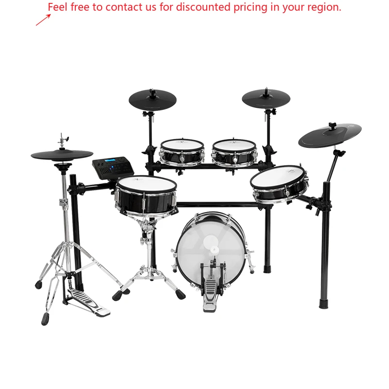 

HXM XD-460 Natural Acoustic Feeling Pads OEM&ODM Electronic Drum Set Factory Direct Sales Drum Electric Drum Set Professional