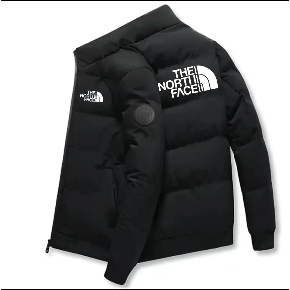 2025 Nueva chaqueta Parker gruesa y cálida para hombre, chaqueta informal de invierno para hombre, chaqueta de plumón de algodón a prueba de viento para hombre de marca de Golf